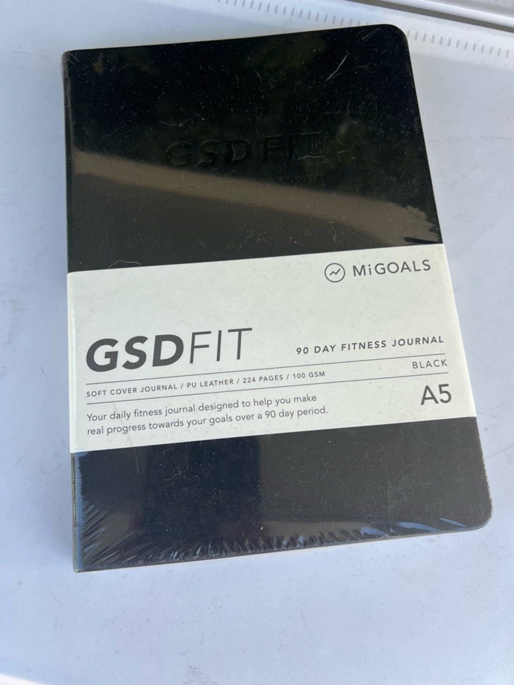 MiGoals GSD Fit 90 Day Fitness Journal - Black
